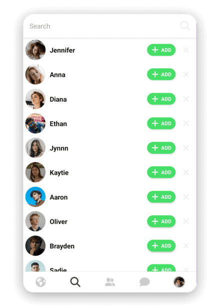 poqe app screenshot - global connections